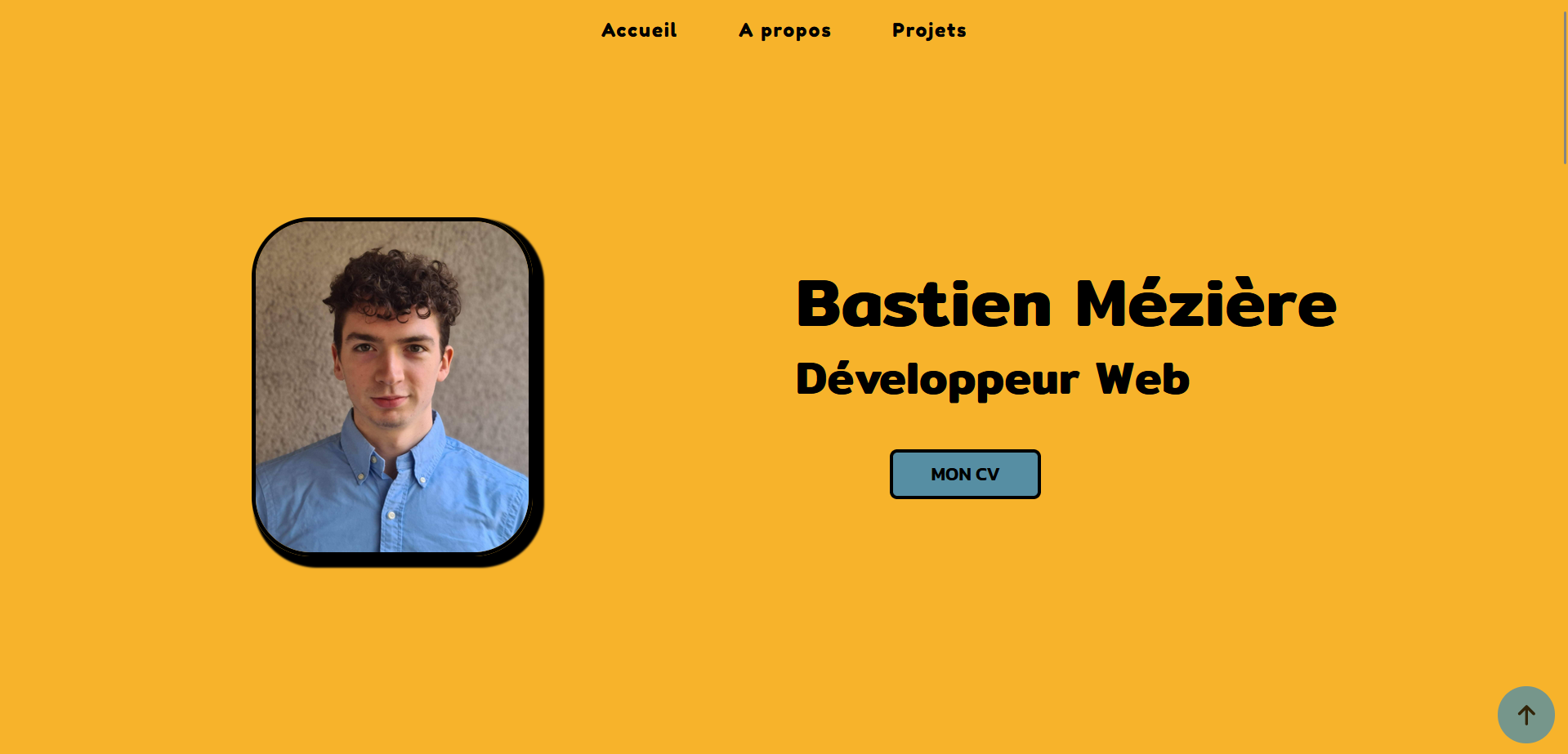 Maquette de mon portfolio